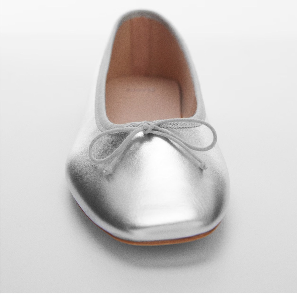 Size 4 EU 35 mango leather ballet flat